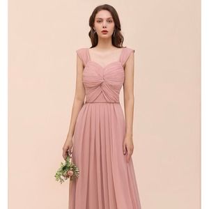 JJ’s House Vintage Mauve Chiffon Straps Dress
